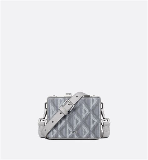 Dior Lock Micro Case Dior Gray CD Diamond Canvas and .